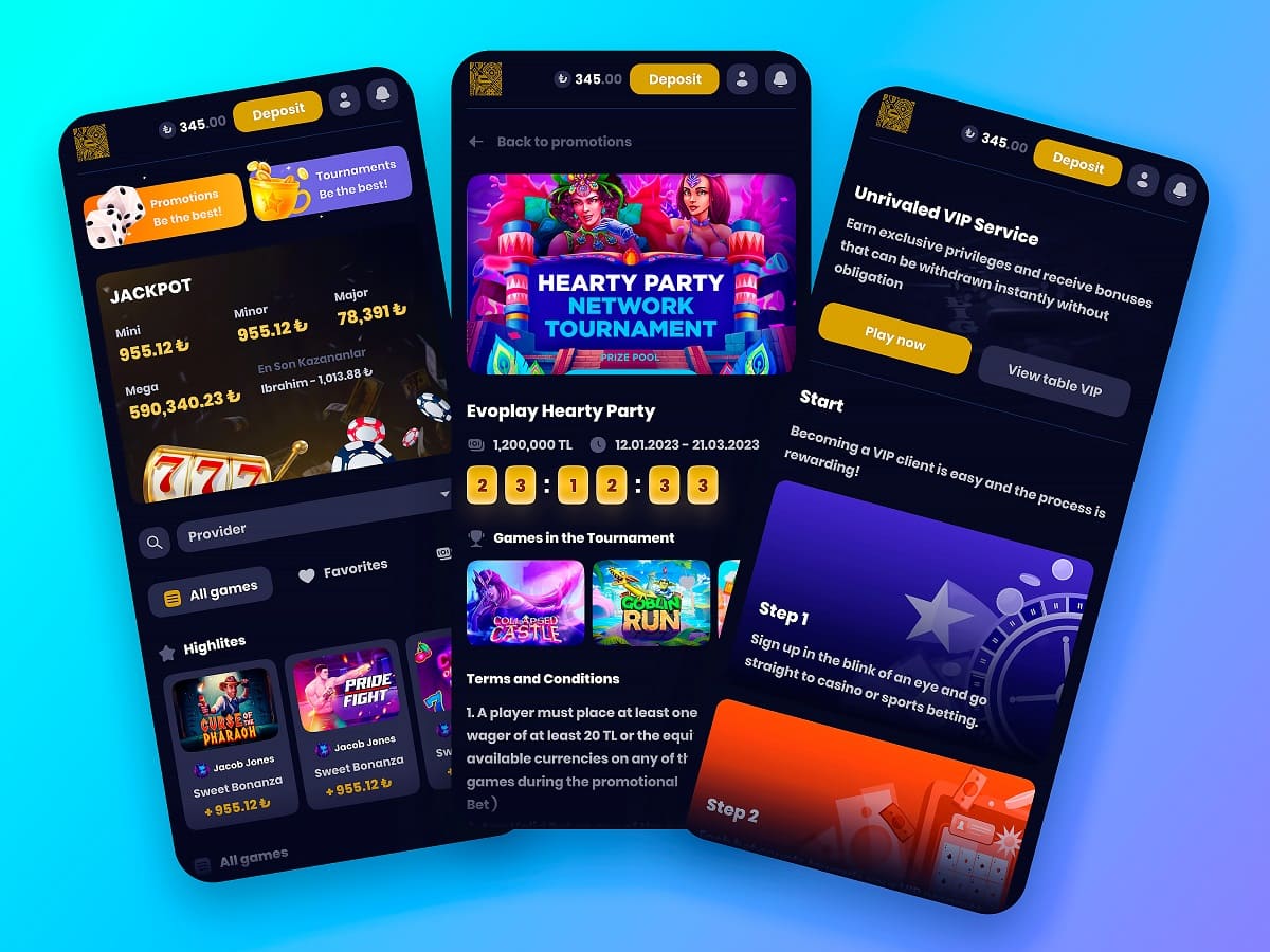Onlayn kazino mobil proqramlarında bonuslar
